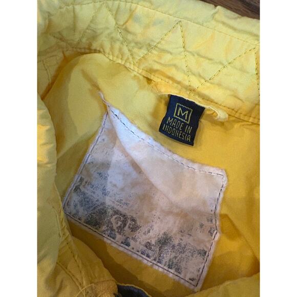 80s Vintage Captain Morgan Yellow Bomber Jacket Men’s Medium Spiced Rum Promo - Picture 7 of 8